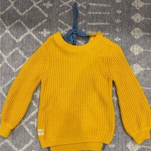 Wildflowers Mustard Yellow Knit Sweater